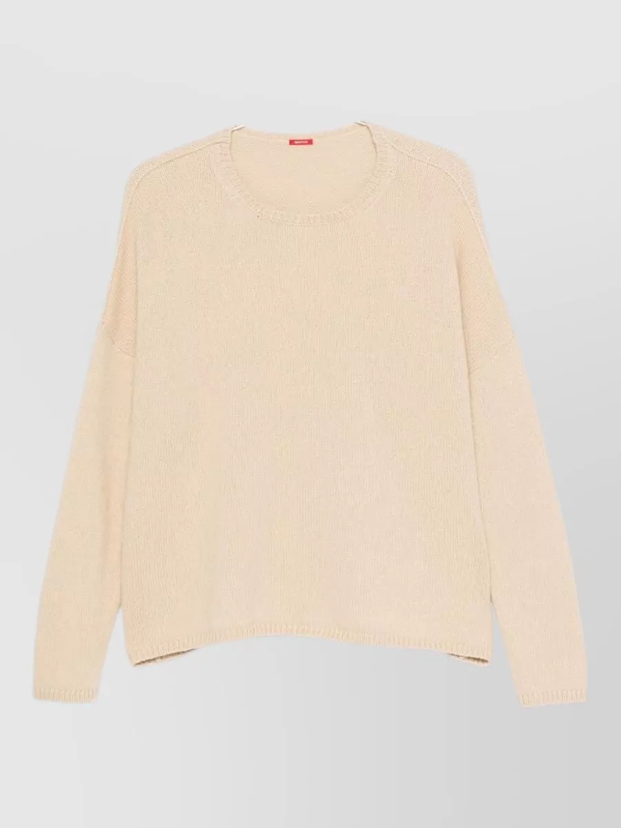 Apuntob cashmere fine-knit crew-neck long-sleeve sweatshirt
