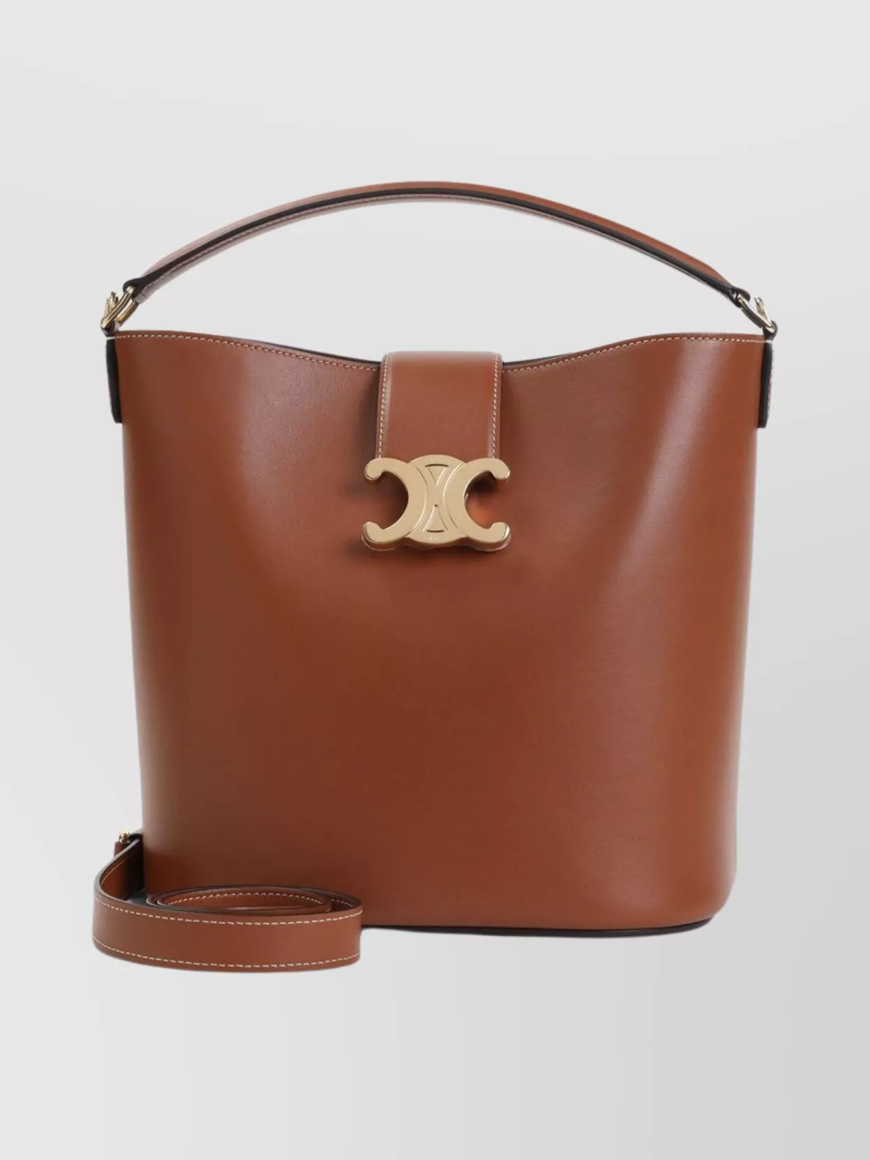 Celine Medium Louise Shoulder Bag With Detachable Strap In Brown