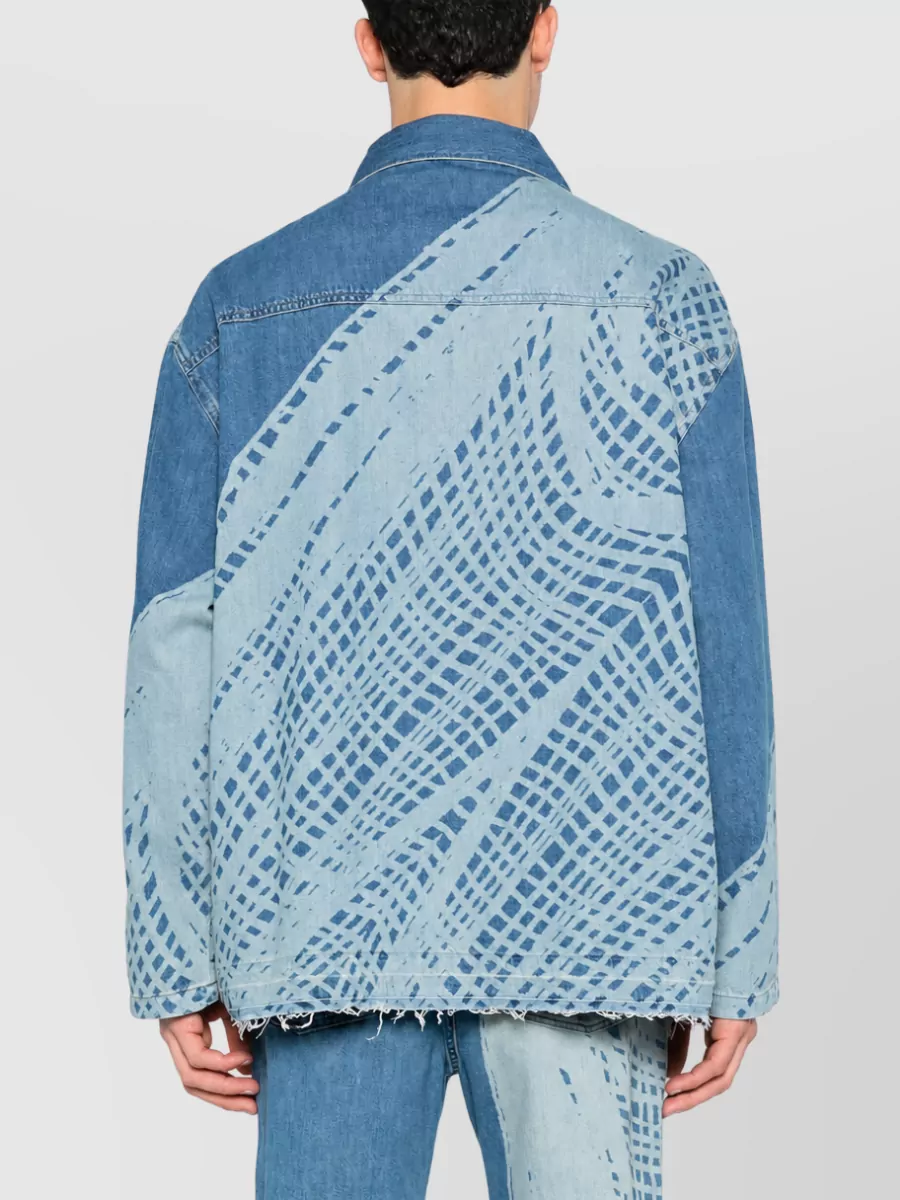 Loewe Paula's Ibiza Denim V-Neck Long-Sleeve Shirt