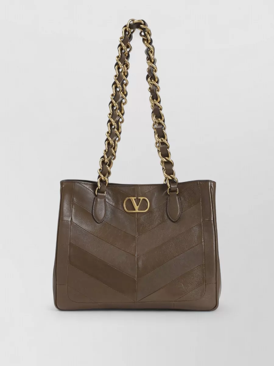 Valentino Garavani Vlogo Signature Small Leather Shoulder Bag