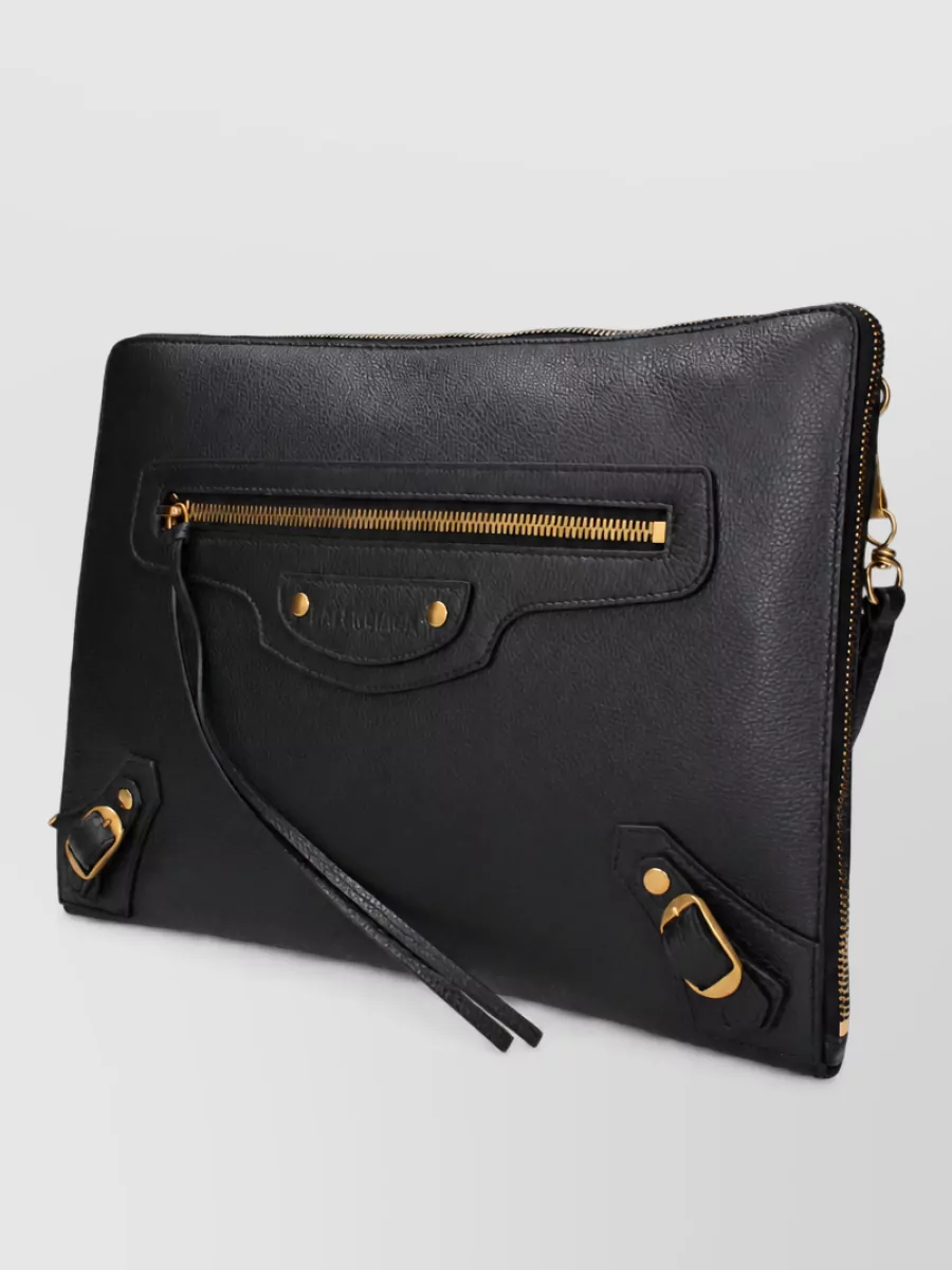 Balenciaga neo classic leather clutch bag