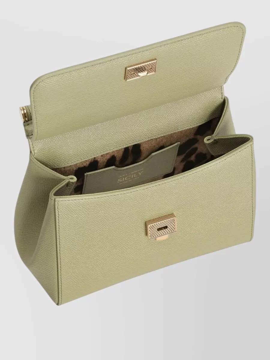 Dolce&Gabbana Sicily Medium Leather Tote Bag