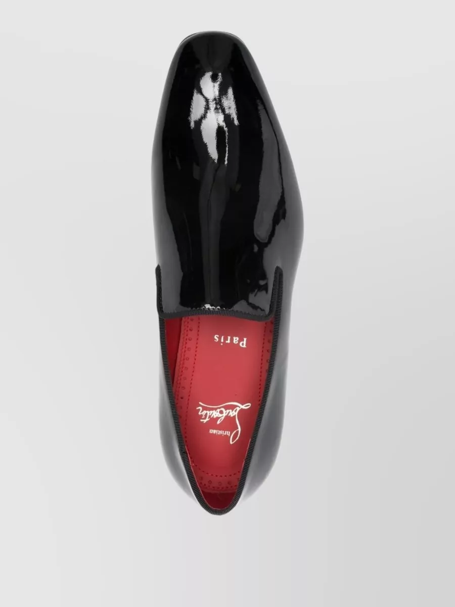 Christian Louboutin Dandy Rocks Patent Leather Square Toe Loafers