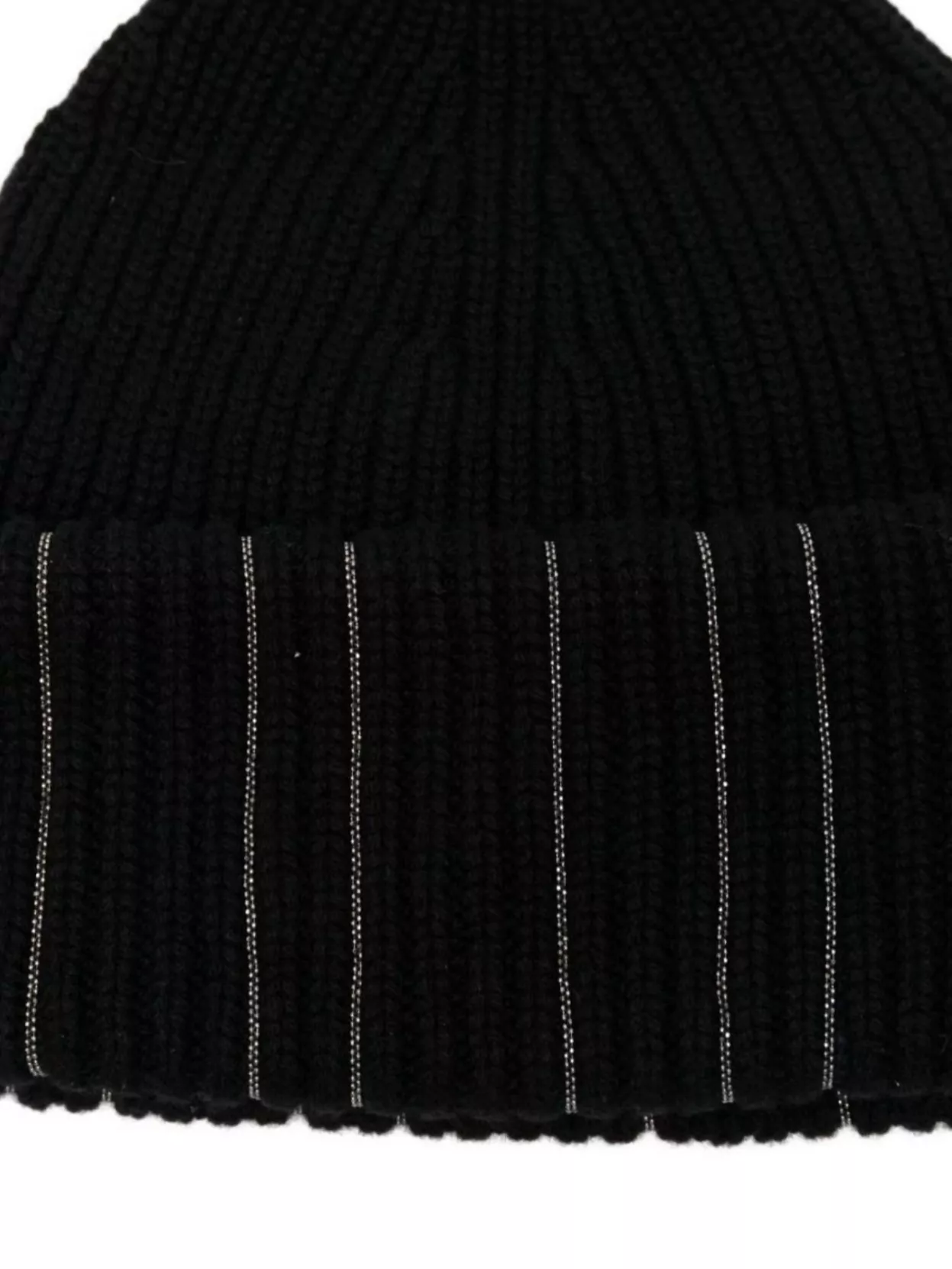 Fabiana Filippi Striped Ribbed Knit Beanie Cuff