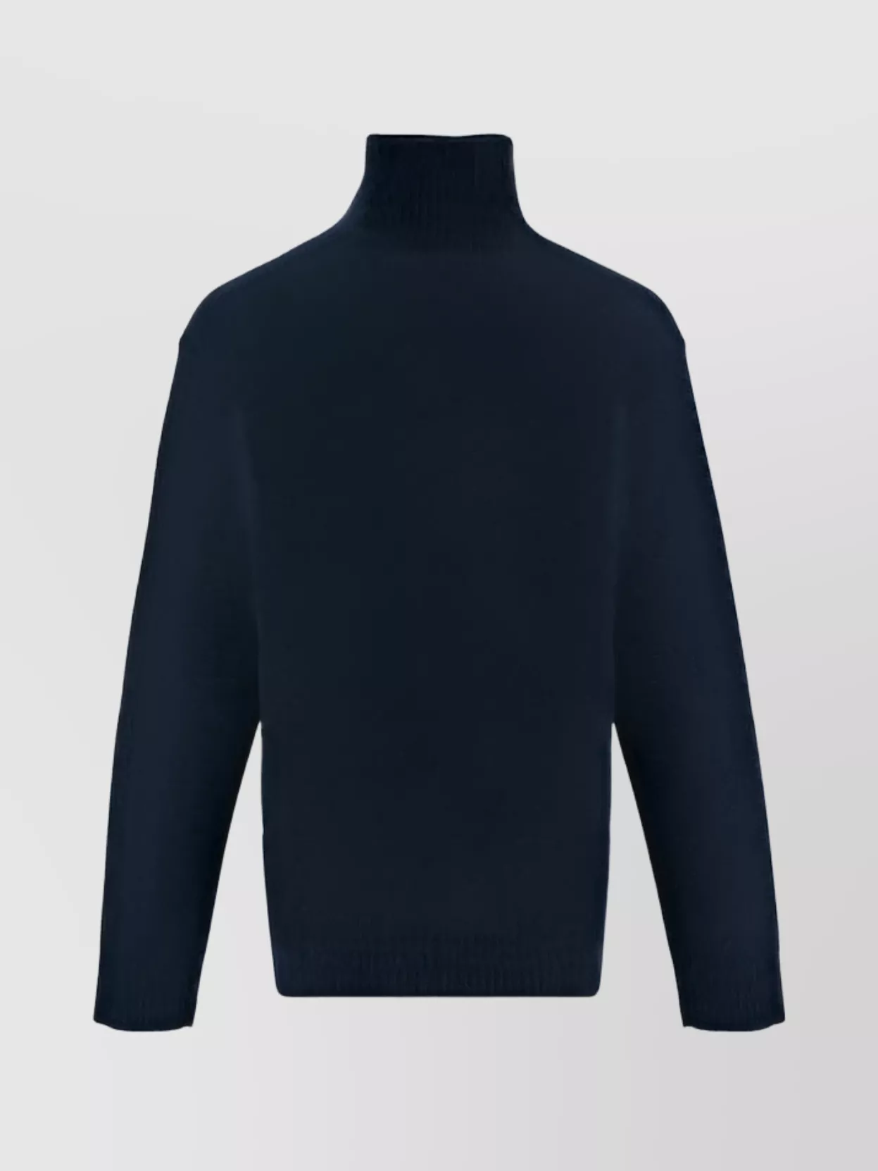 Shop Jil Sander Wool Turtleneck Sweater Monochrome Pattern