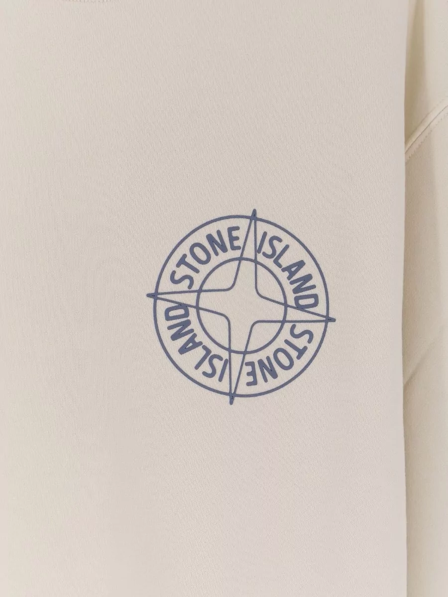 Stone Island Cotton Logo-Print Sweatshirt