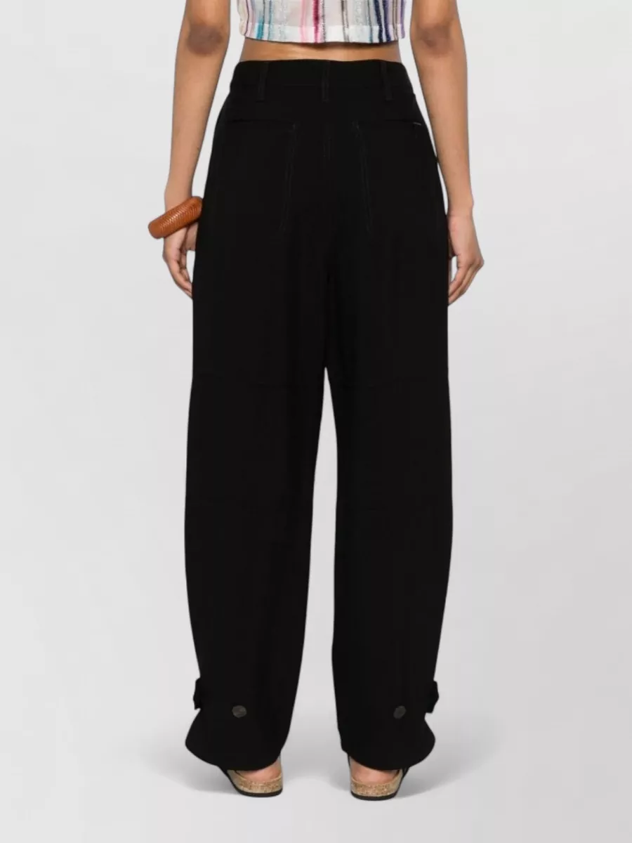 Loewe Paula's Ibiza Linen Blend Cargo Wide-Leg Trousers