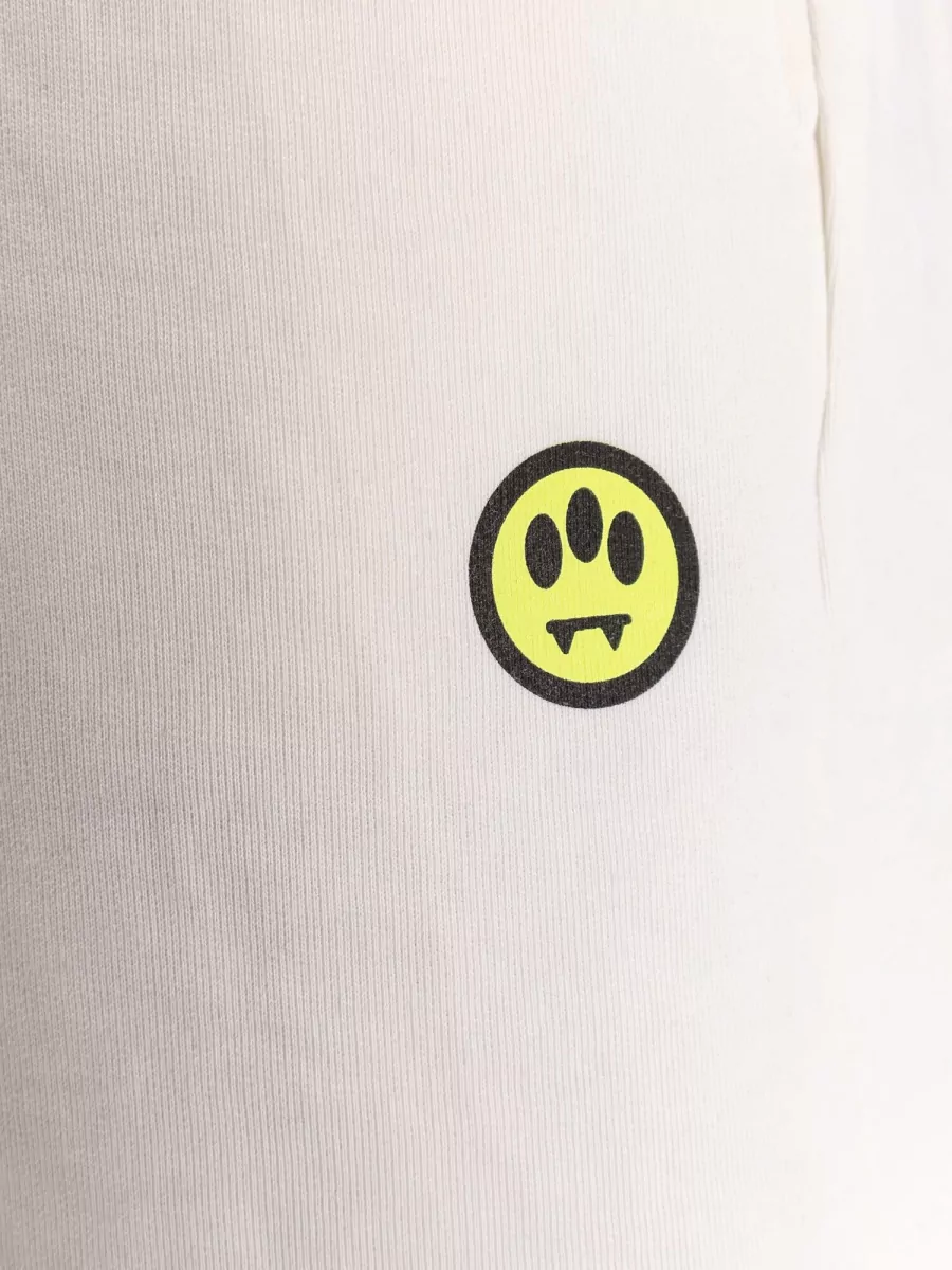 Barrow Cotton Logo Print Chino Shorts