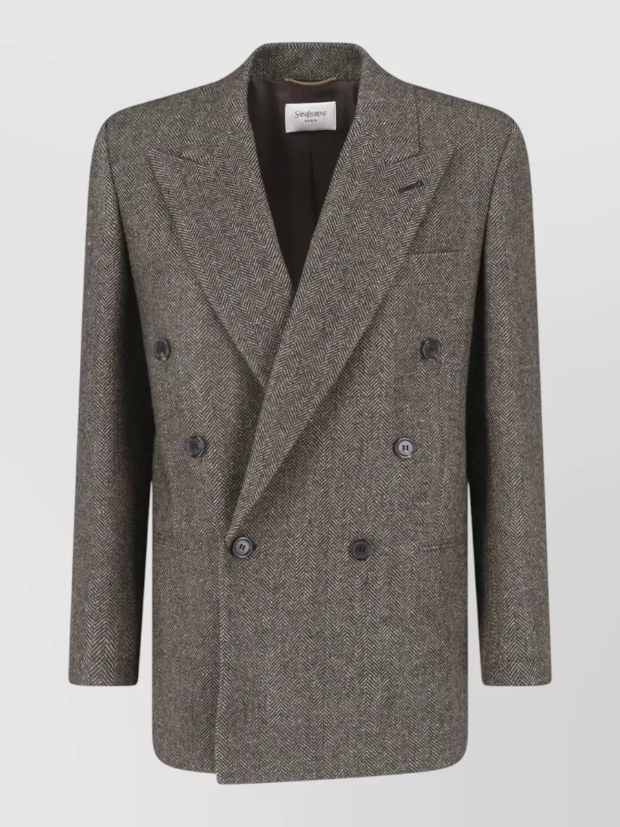 Saint Laurent double breasted coat