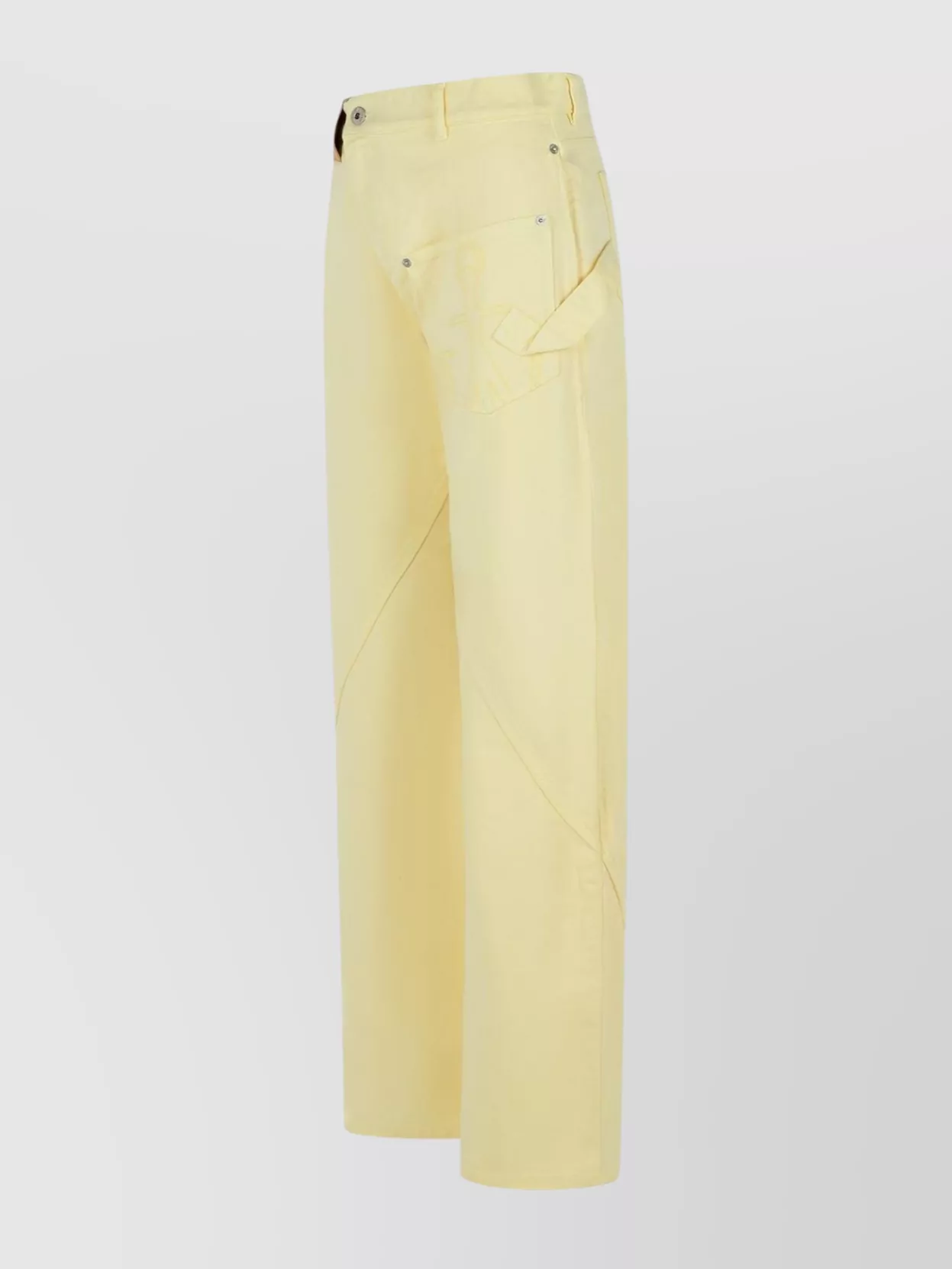 Jw Anderson Cotton Trousers With Wide Twisted Leg
