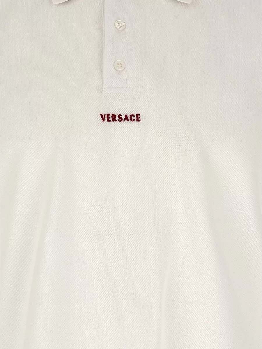 Versace Cotton Short-Sleeve Polo Shirt