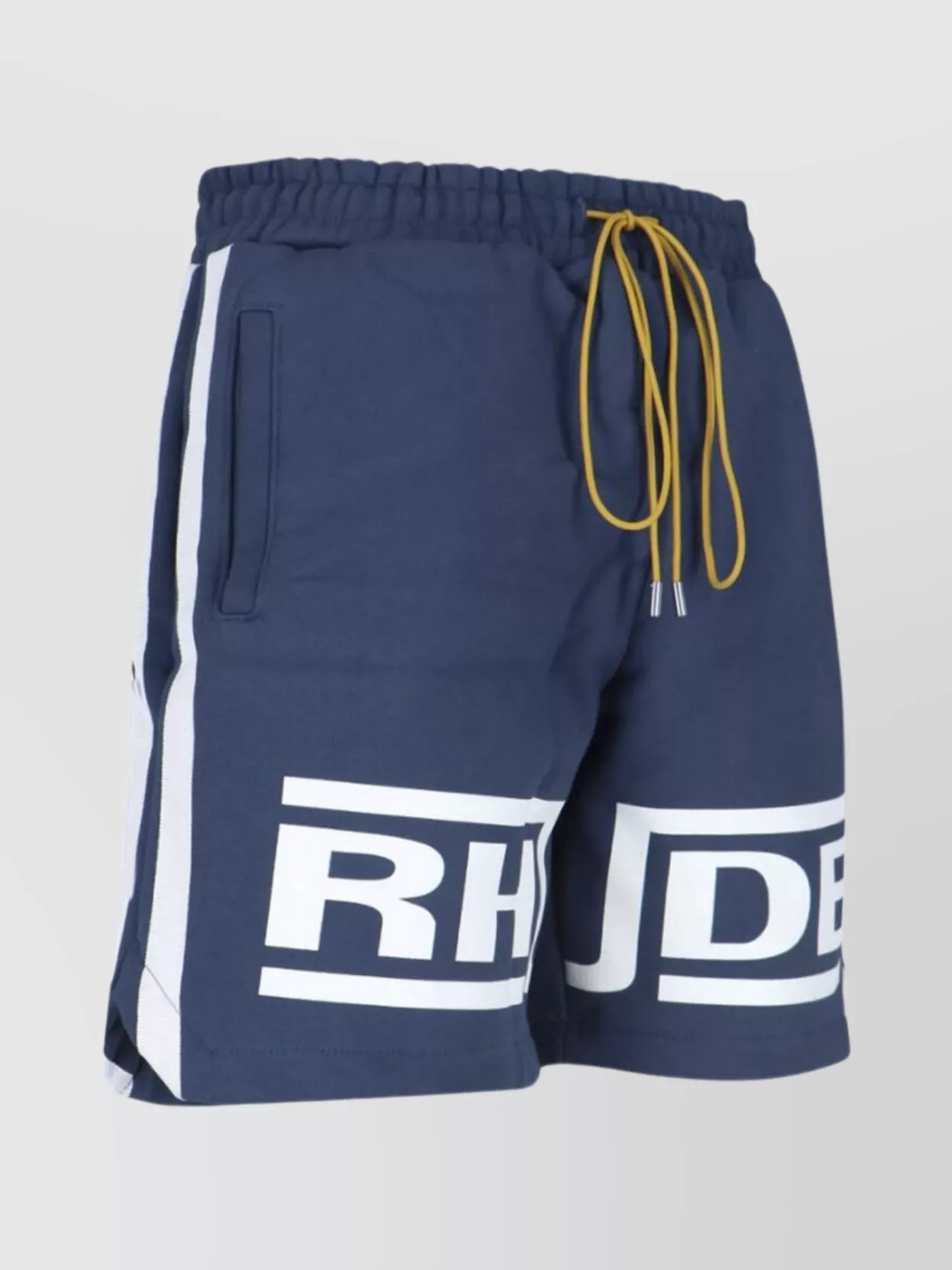 Rhude Striped Straight Shorts Elastic Waistband