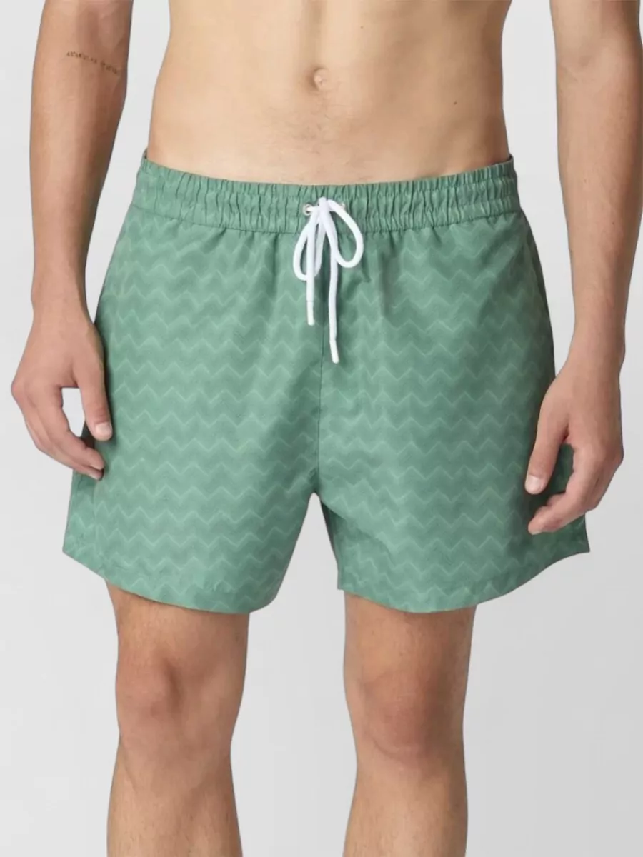 Missoni Zigzag-Print Medium-Length Swim Shorts