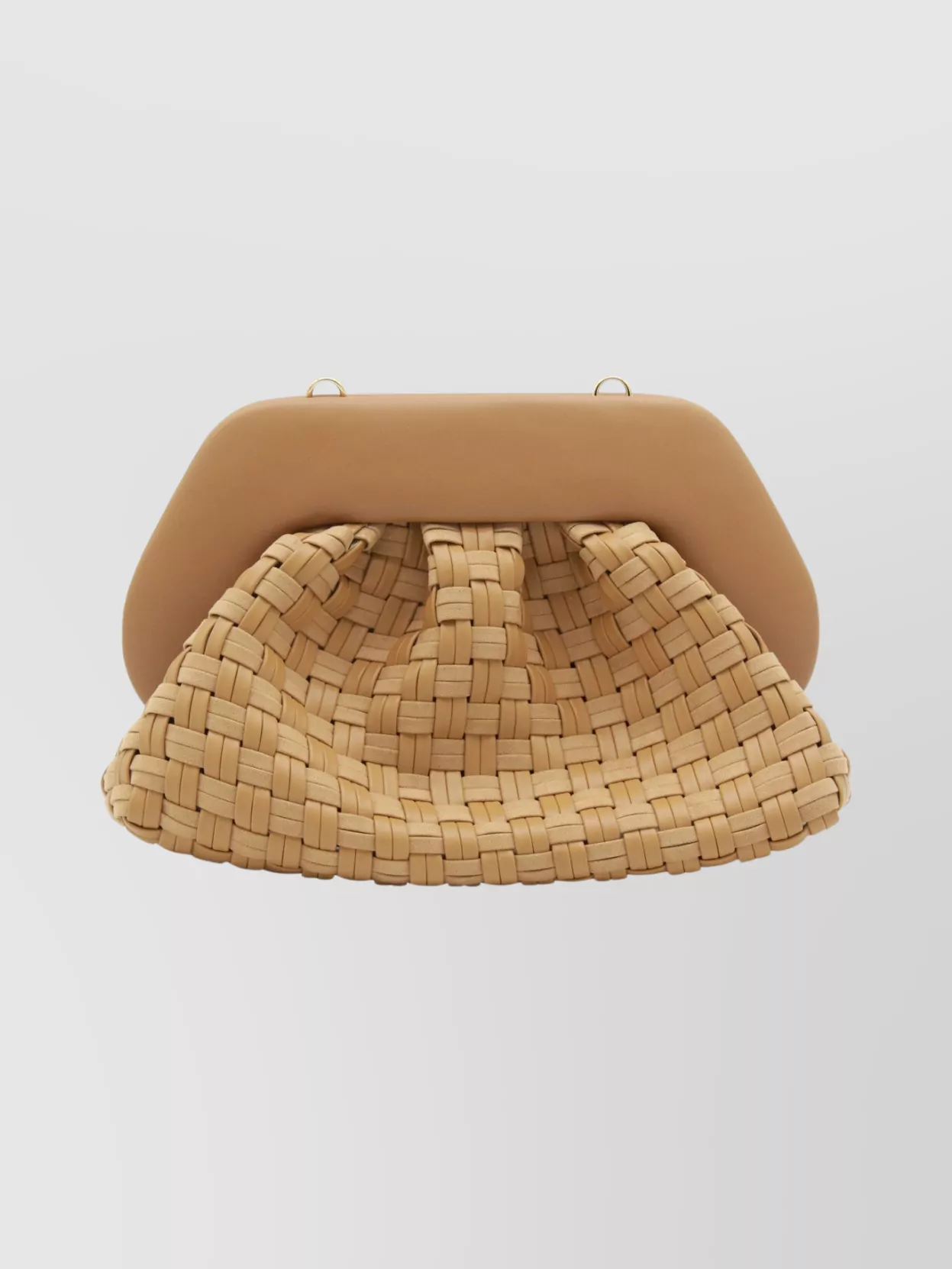 Themoirè Rectangular Clutch Bag Detachable Strap