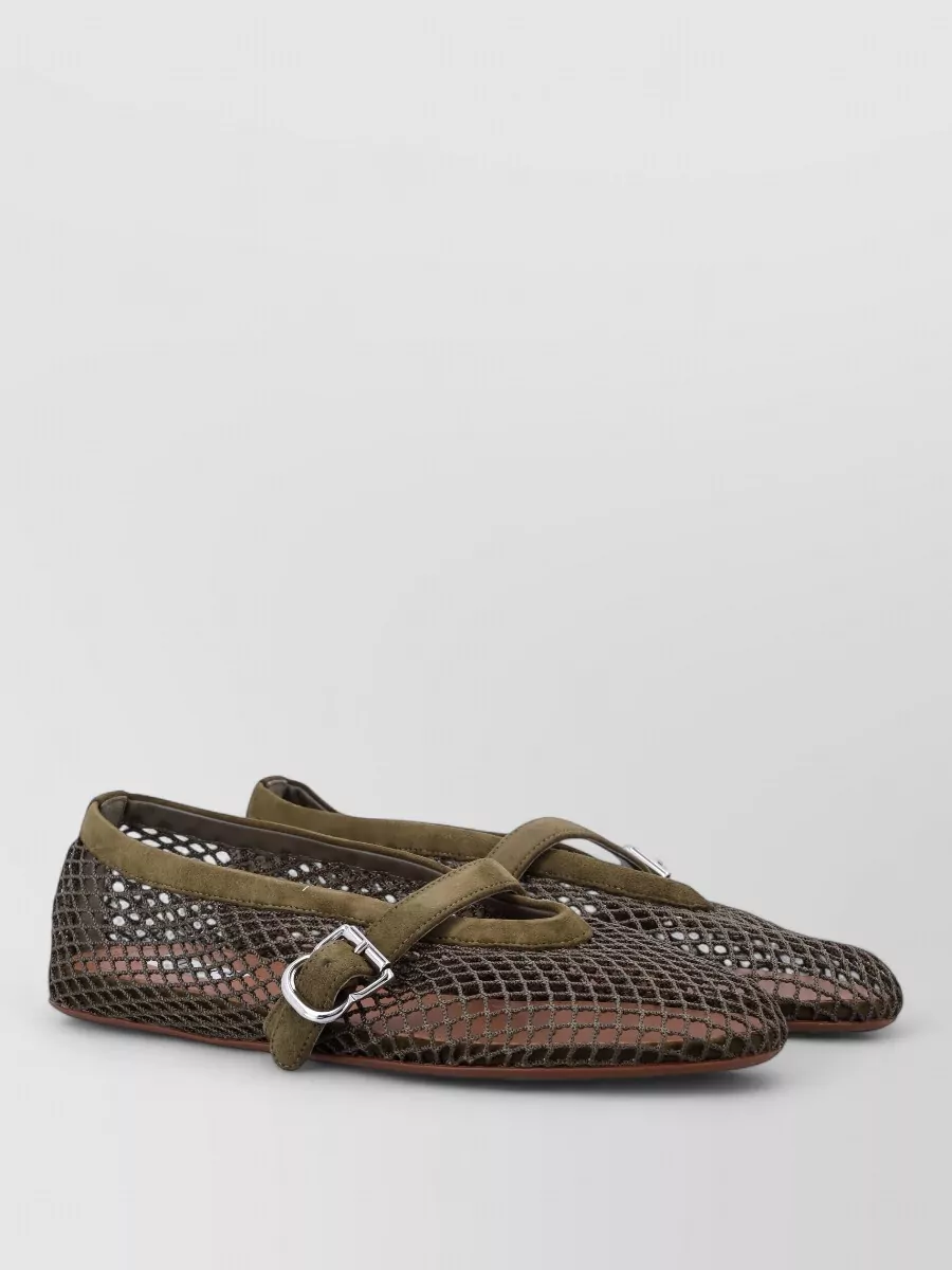 Alaïa Fishnet Ballerina Flats