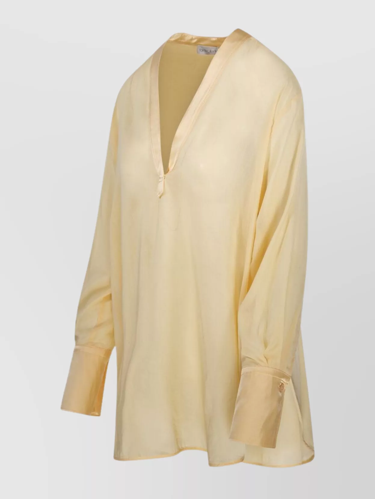 Forte Forte Lightweight Loose Fit V-neck Blouse