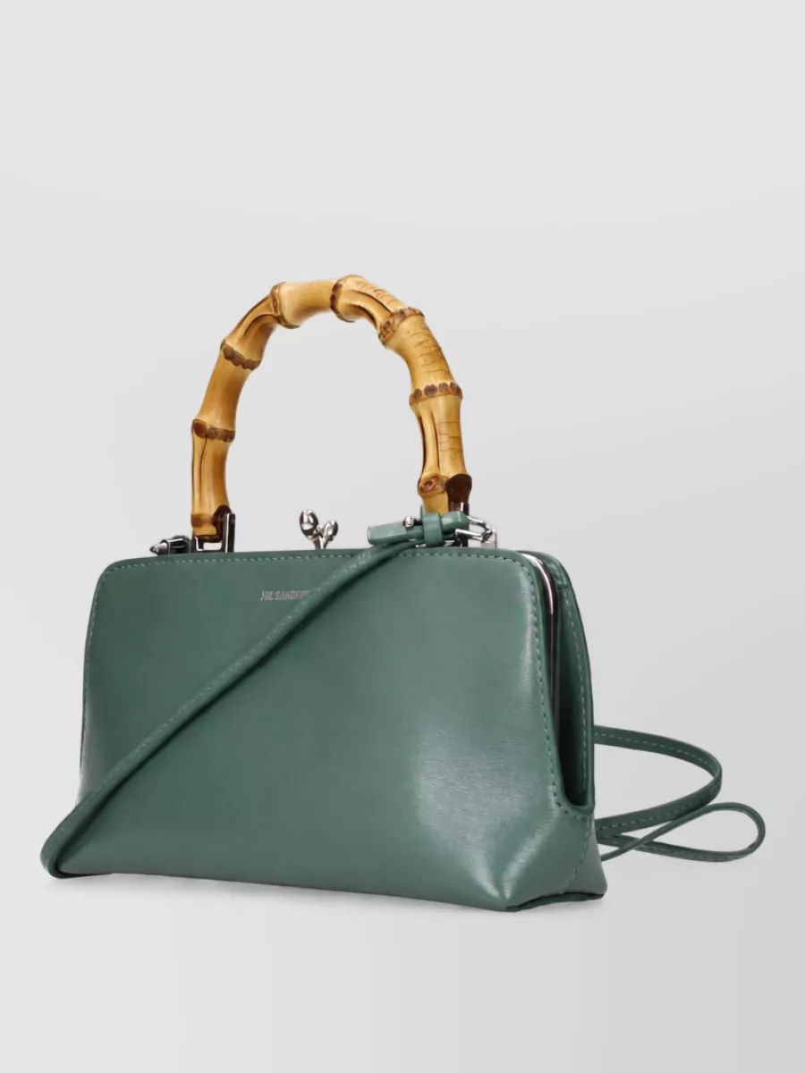 Jil Sander Goji Leather Clutch Bag