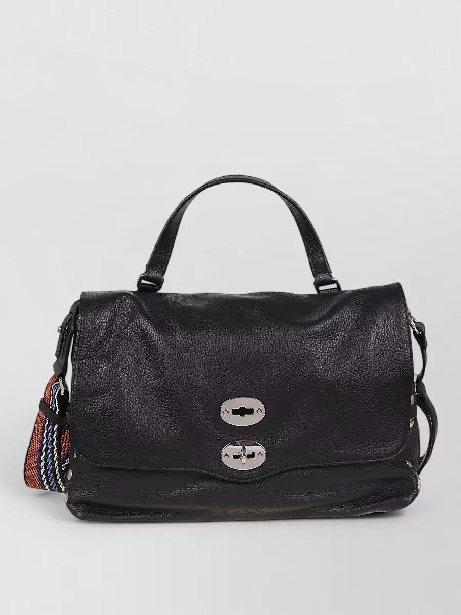 Zanellato Calf leather studded medium shoulder bag
