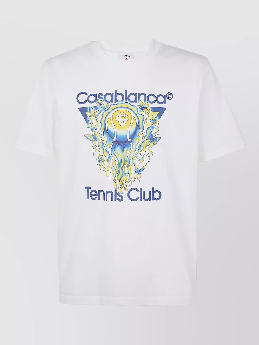 Casablanca Tennis Club Icon Short Sleeve Graphic T-Shirt