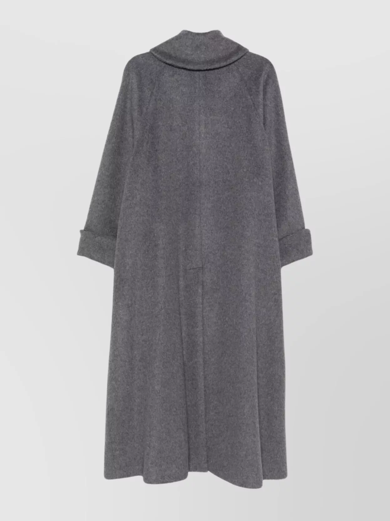 Emporio Armani Mid-length Coat With Collar And Back Vent In Gray
