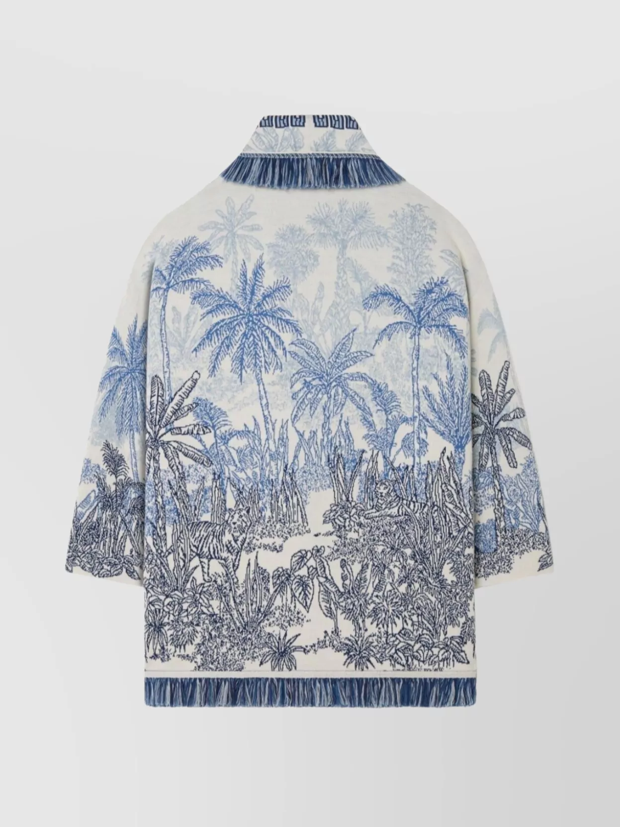Alanui Jungle Toile De Jouy Wool Blend Cardigan