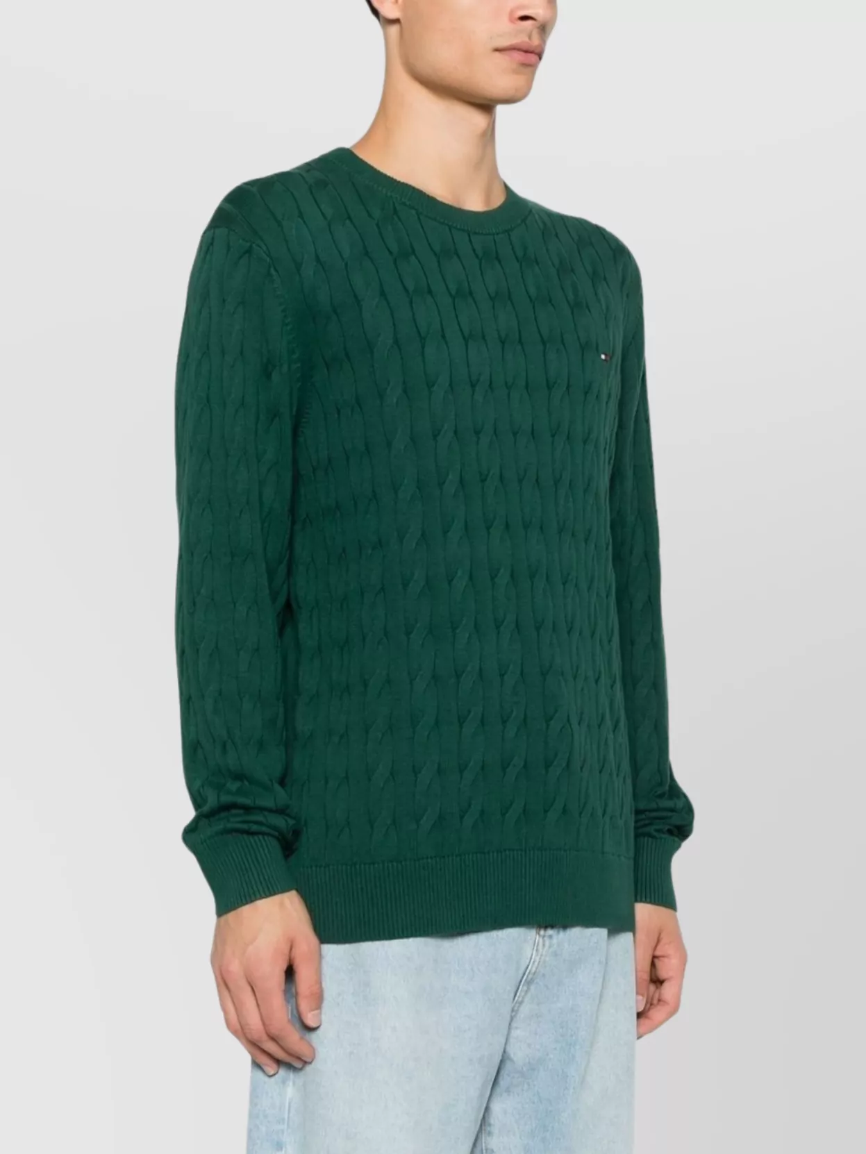 Tommy Hilfiger Textured Knit Pullover Crew Neck