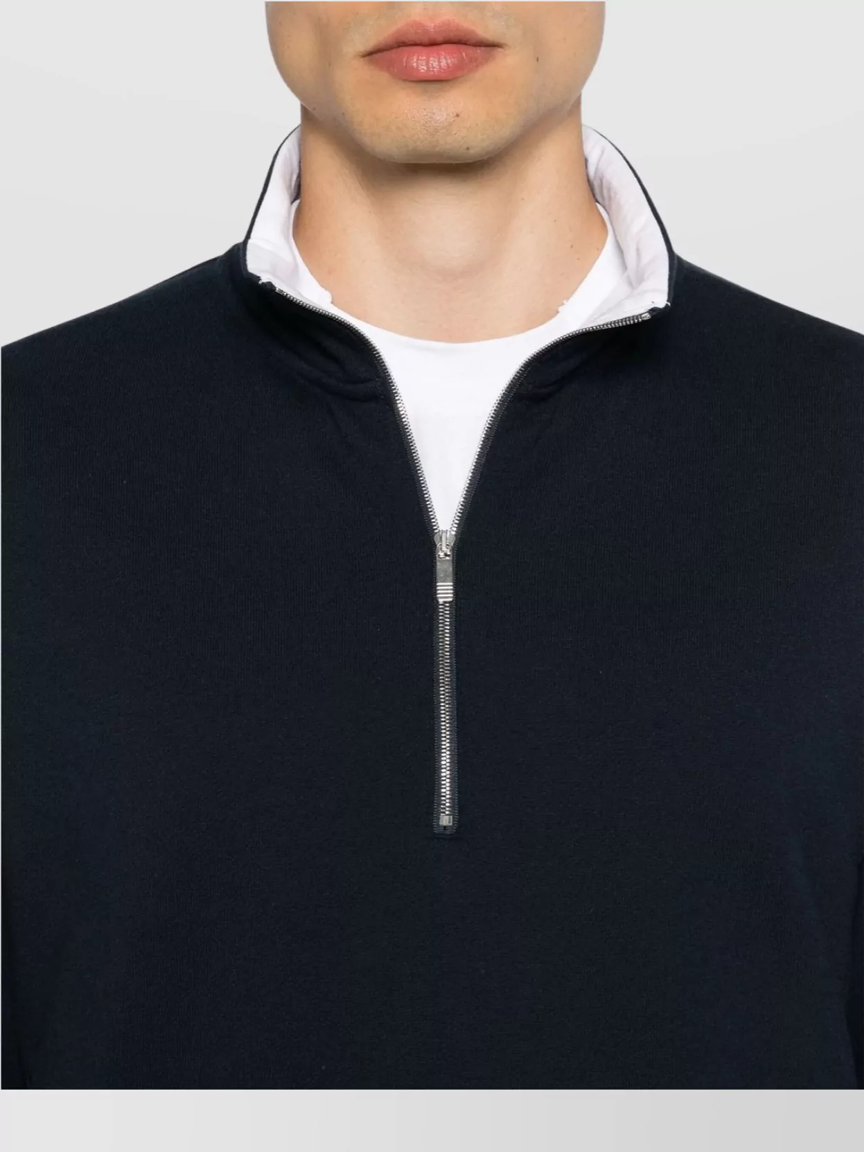 Thom Browne Funnel Neck Cotton Sweatshirt