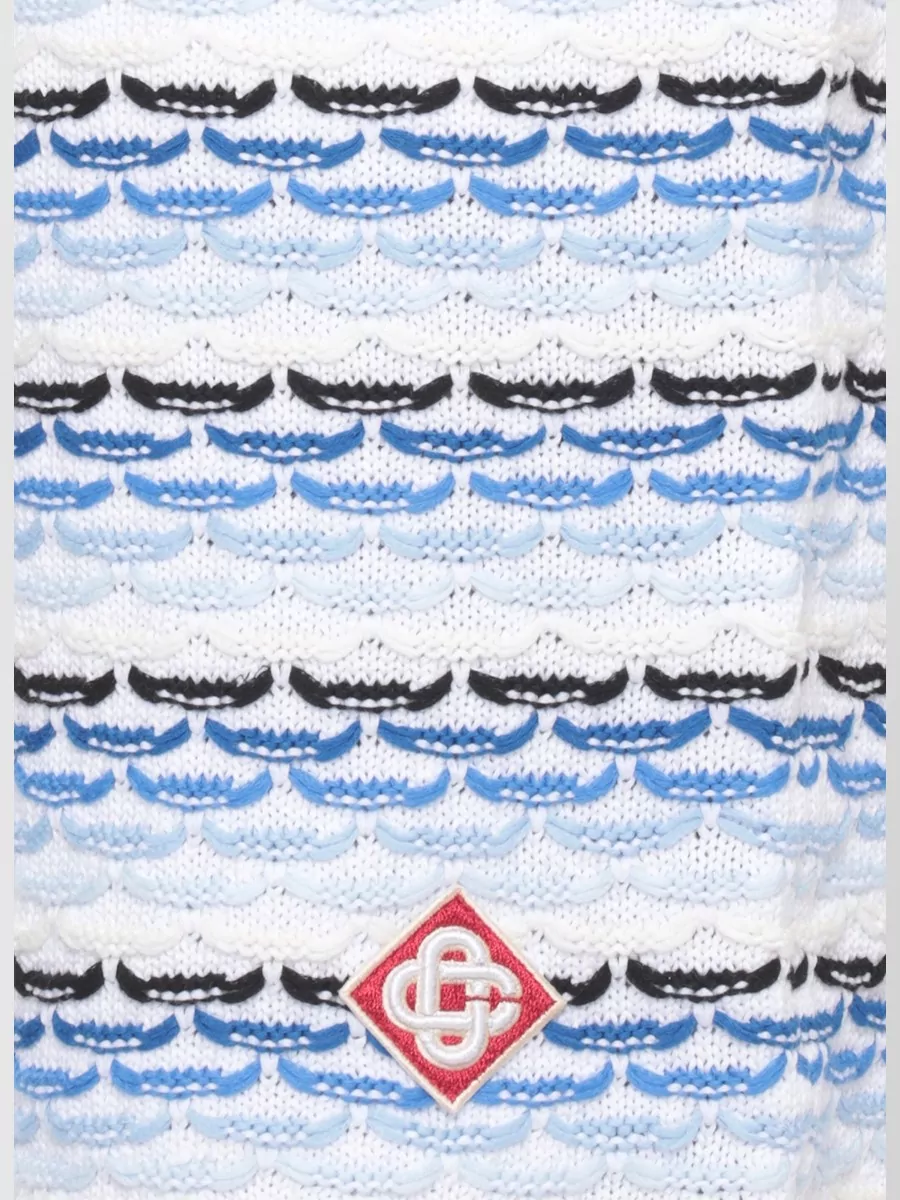 Casablanca Cotton Tuck-Stitch Knit Shorts