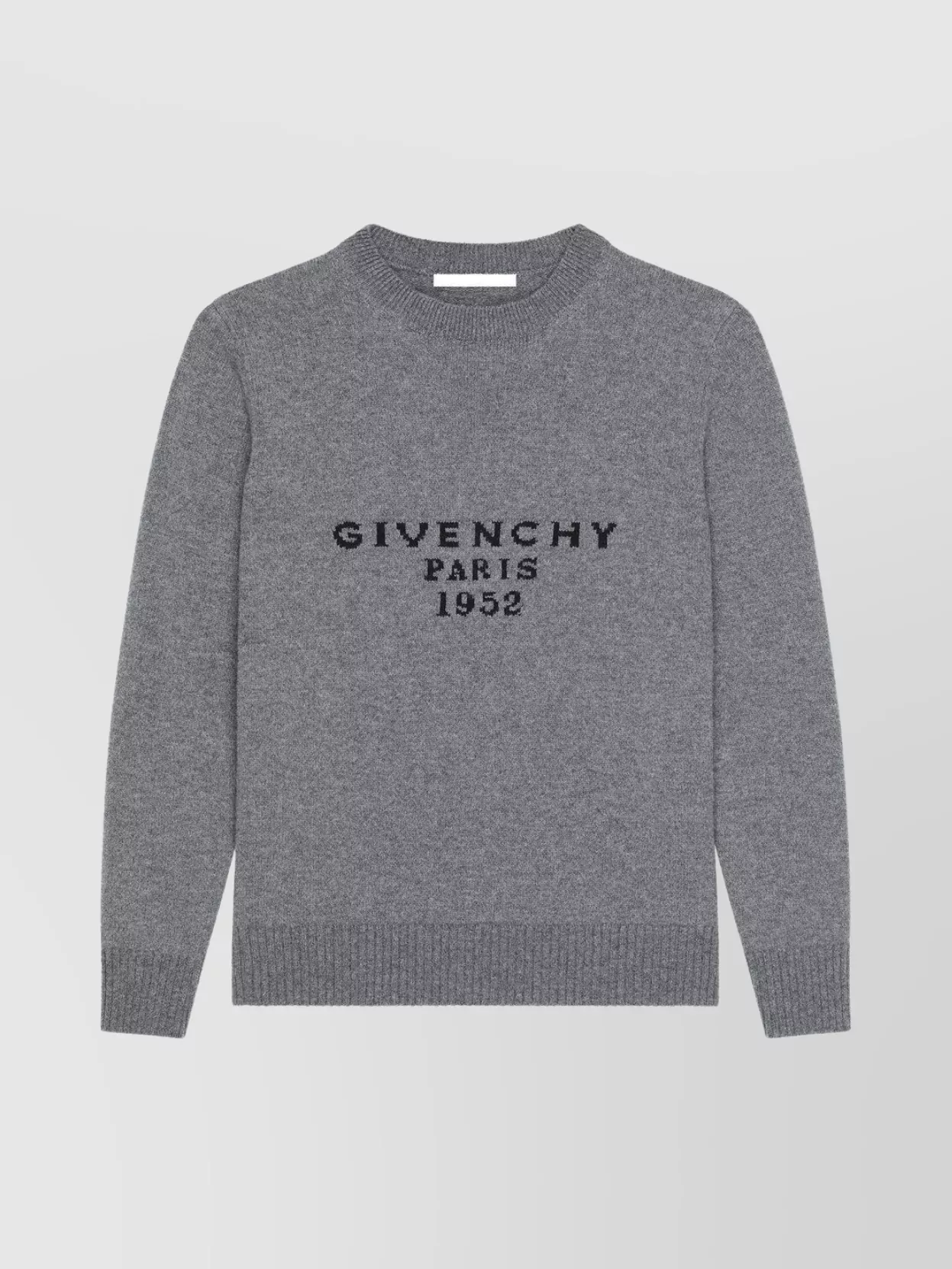 Givenchy Wool And Cashmere Pullover With Paris 1952 Clothing In Gray