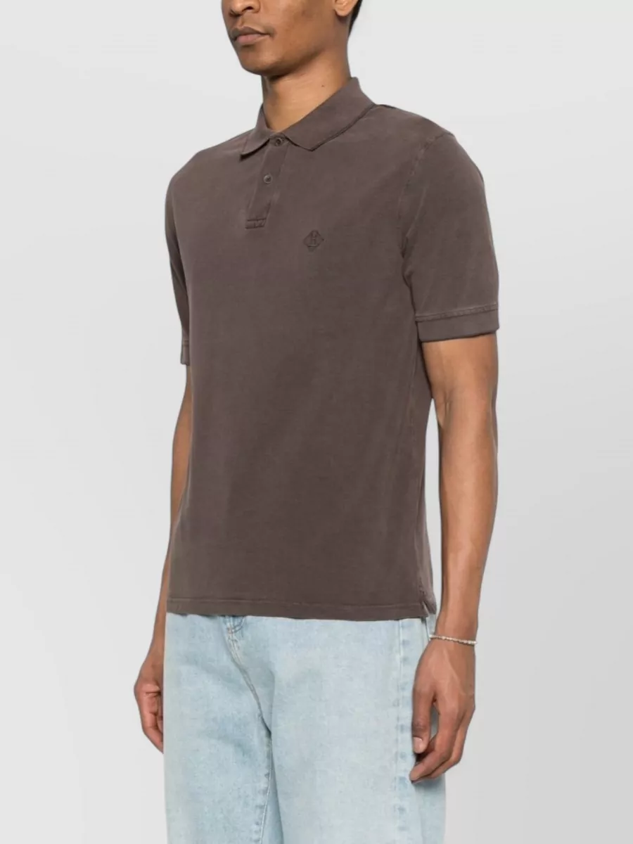 Herno Cotton Short-Sleeve Polo Shirt
