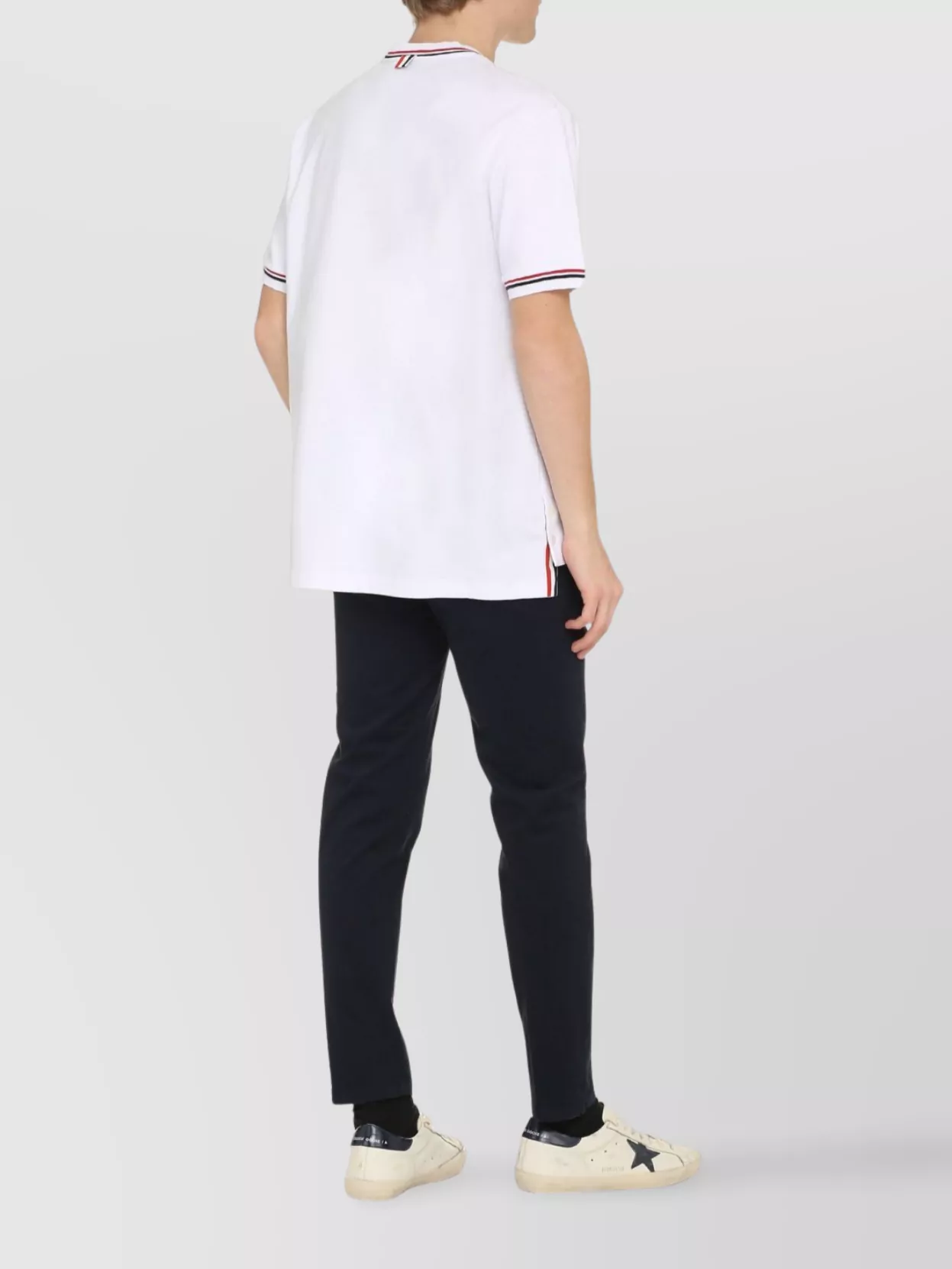 Thom Browne Crew-Neck T-Shirt Asymmetric Hem