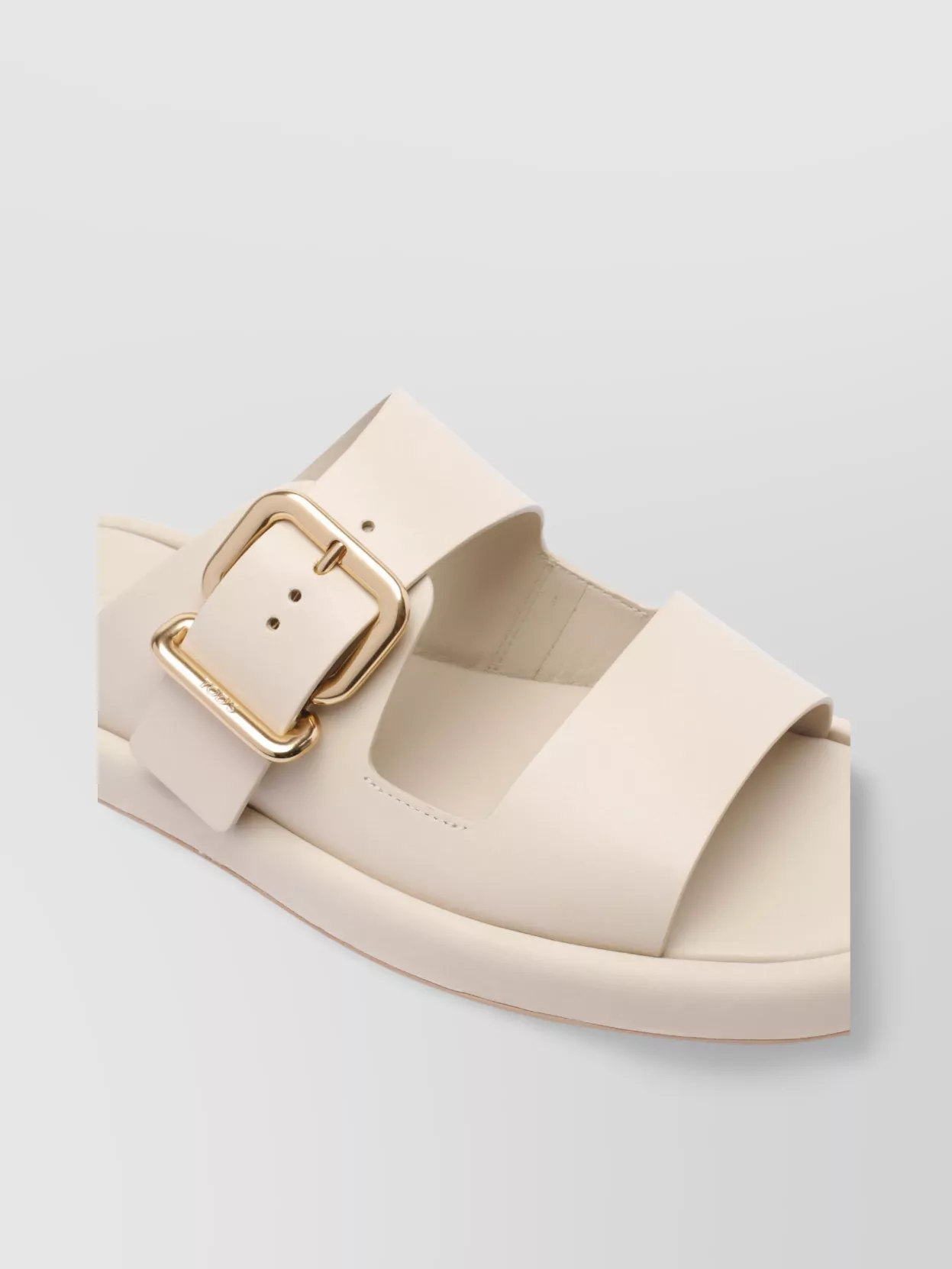 Tod's Wide Strap Buckle Leather Sandals