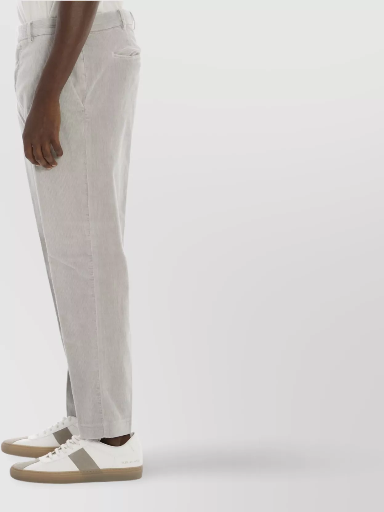 Pt Torino Corduroy Trousers With Rear And Side Pockets