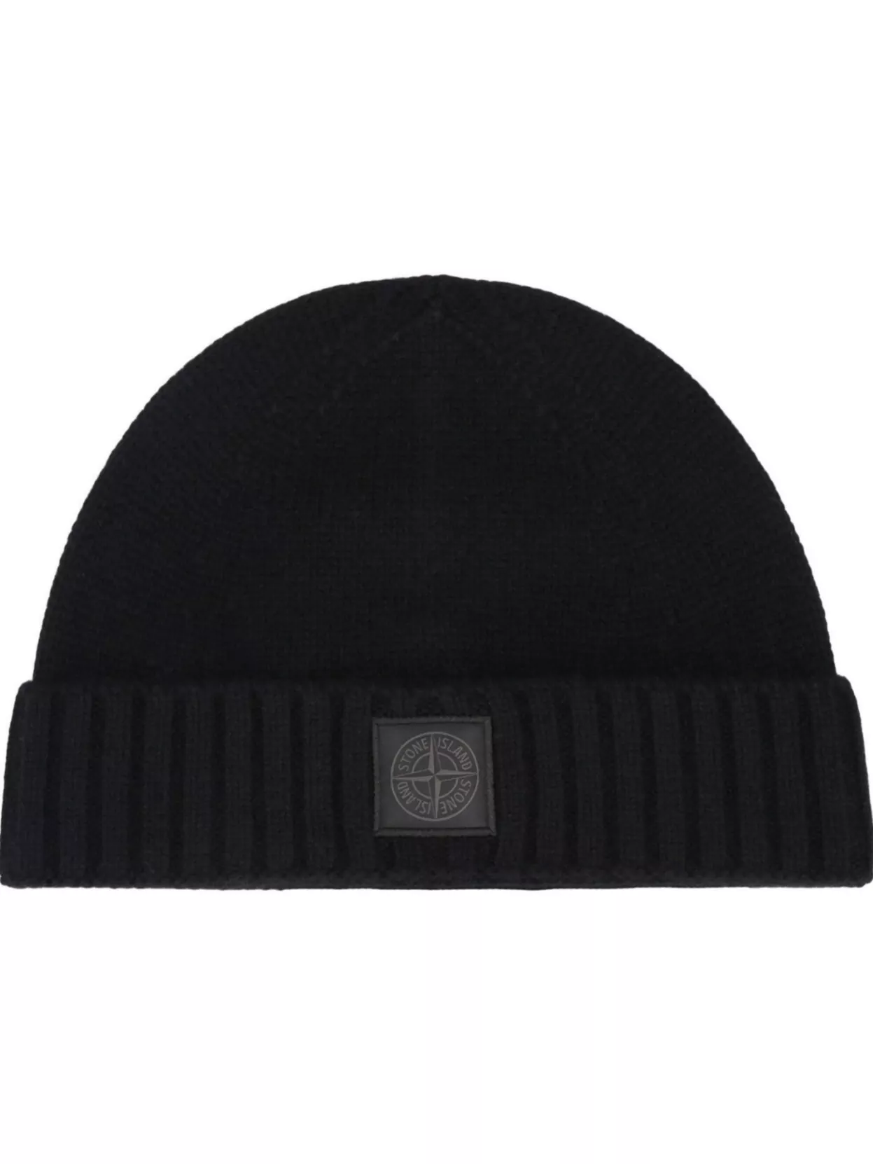 Stone Island Pure Cashmere Hat Featuring Logo Patch