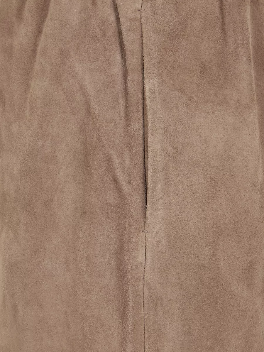 By Malene Birger Joanni Suede Wide Leg Cropped Trousers