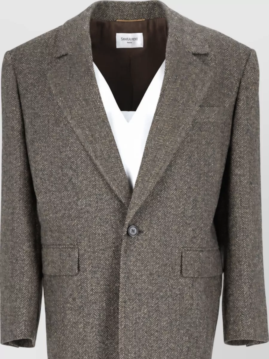 Saint Laurent Single-breasted wool blazer