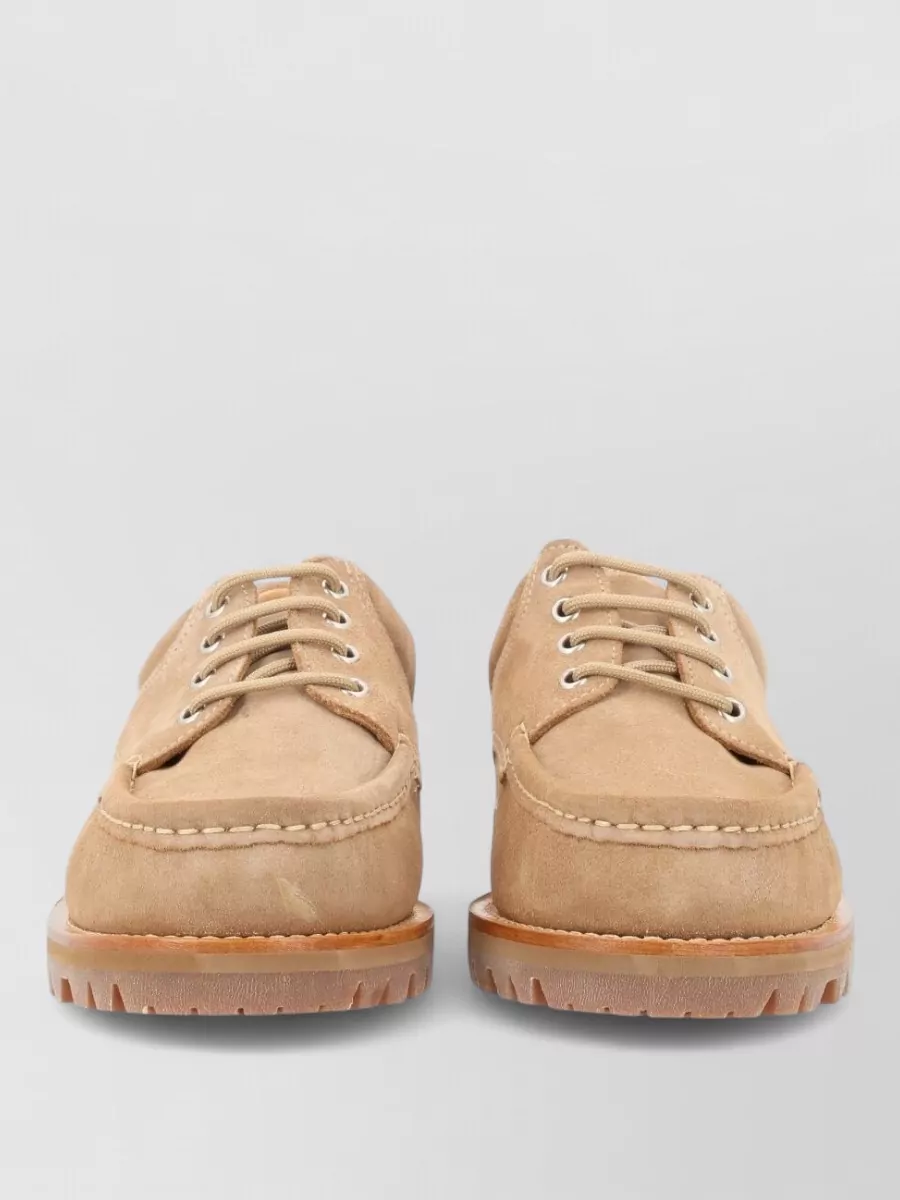 Paraboot leather boat shoes