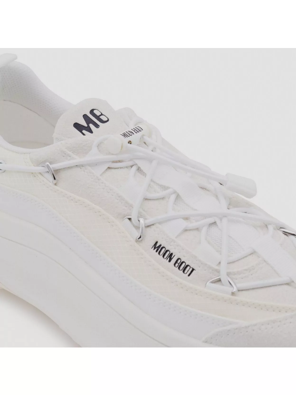 Moon Boot Chunky Sole Low Top Sneakers With Pull Tab