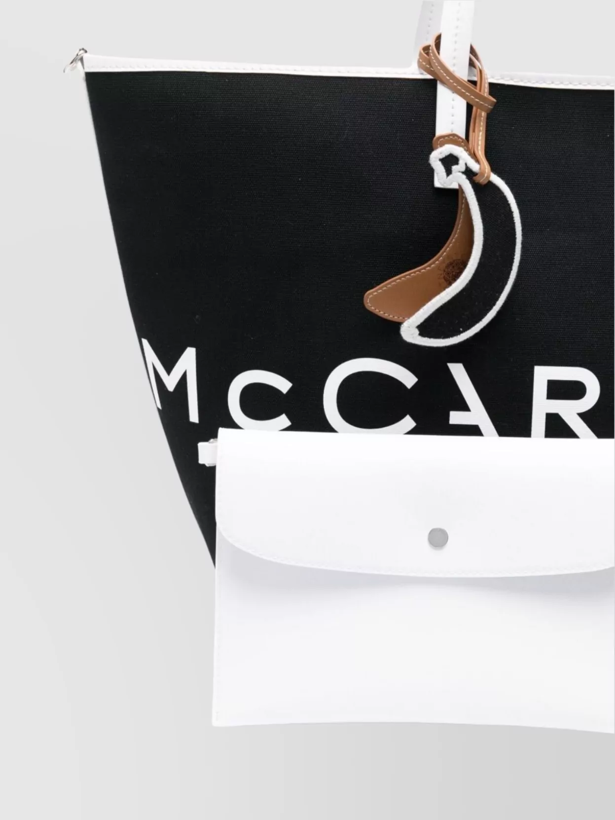 Stella Mccartney Logo Hemp Shoulder Bag