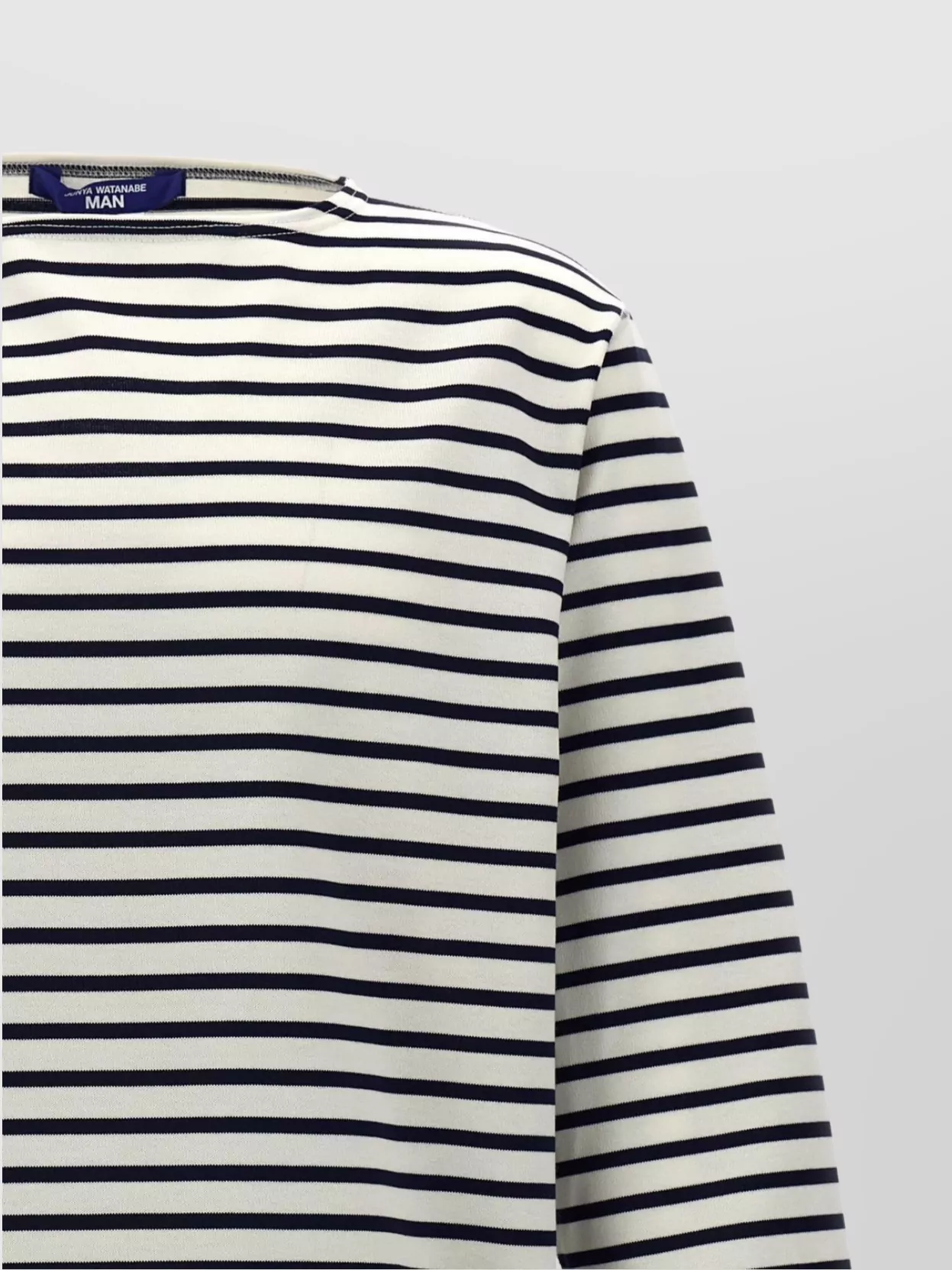Junya Watanabe Striped Long Sleeve Crew Neck T-Shirt