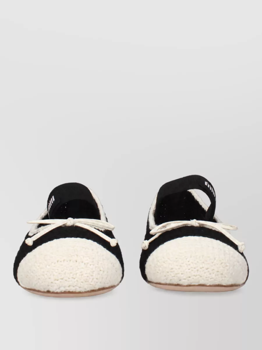 Miu Miu textile ballerina flats