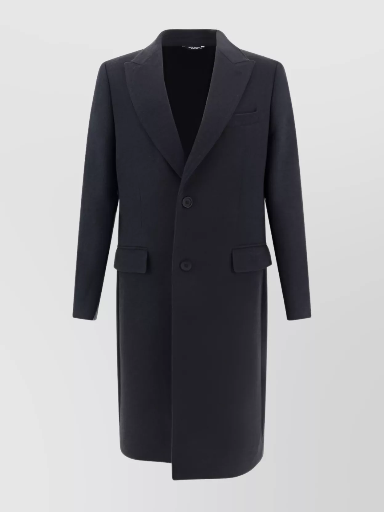 Shop Dolce & Gabbana Double-breasted Wool Coat With Structured Shoulders