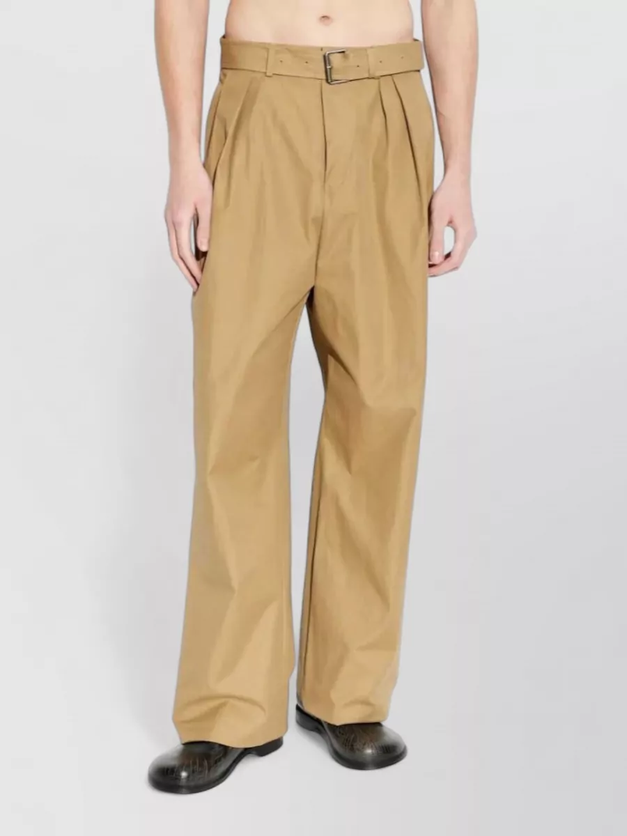 Dries Van Noten Cotton Wide-Leg Trousers