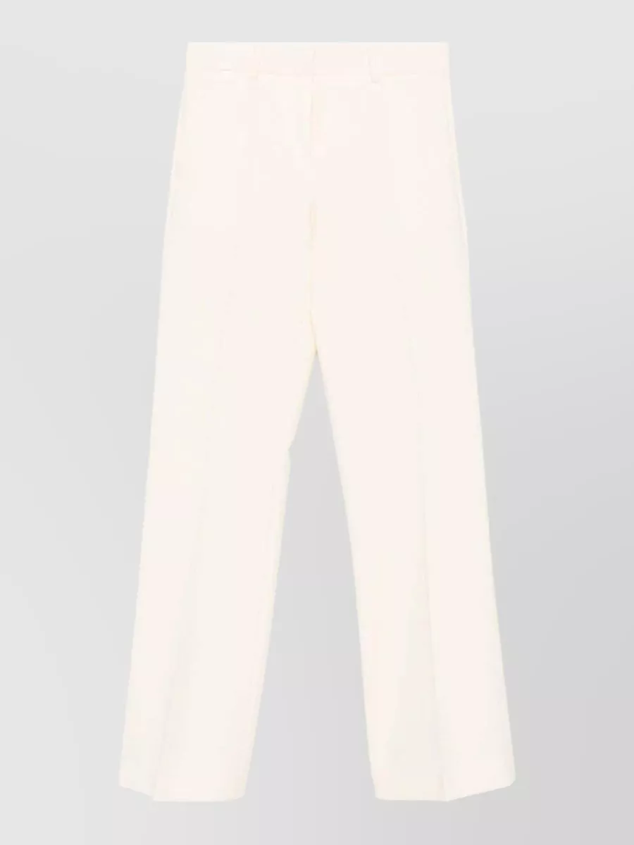 Alberto Biani Virgin wool flared tailored trousers