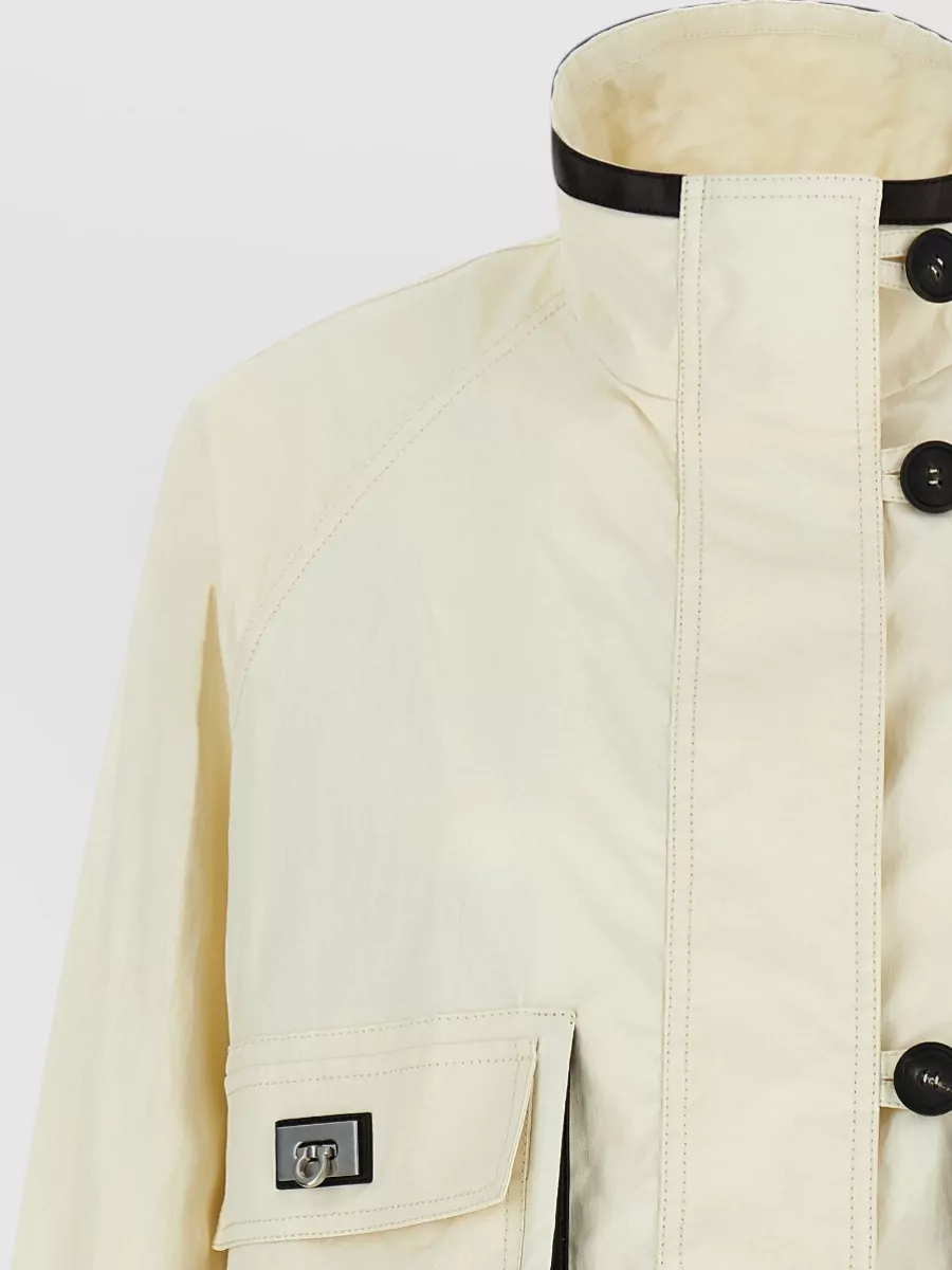 Ferragamo Linen Short Jacket