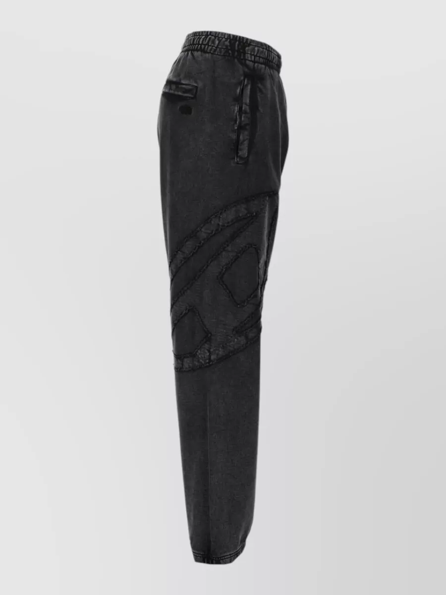 Diesel Printed Cotton Tapered Trousers