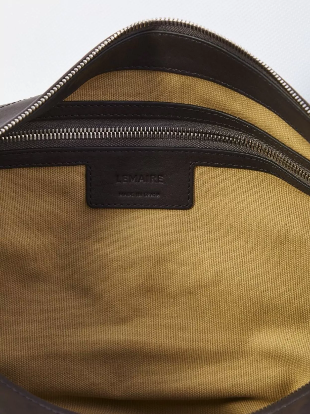Lemaire Hobo Bag With Metal Carabiner And Canvas