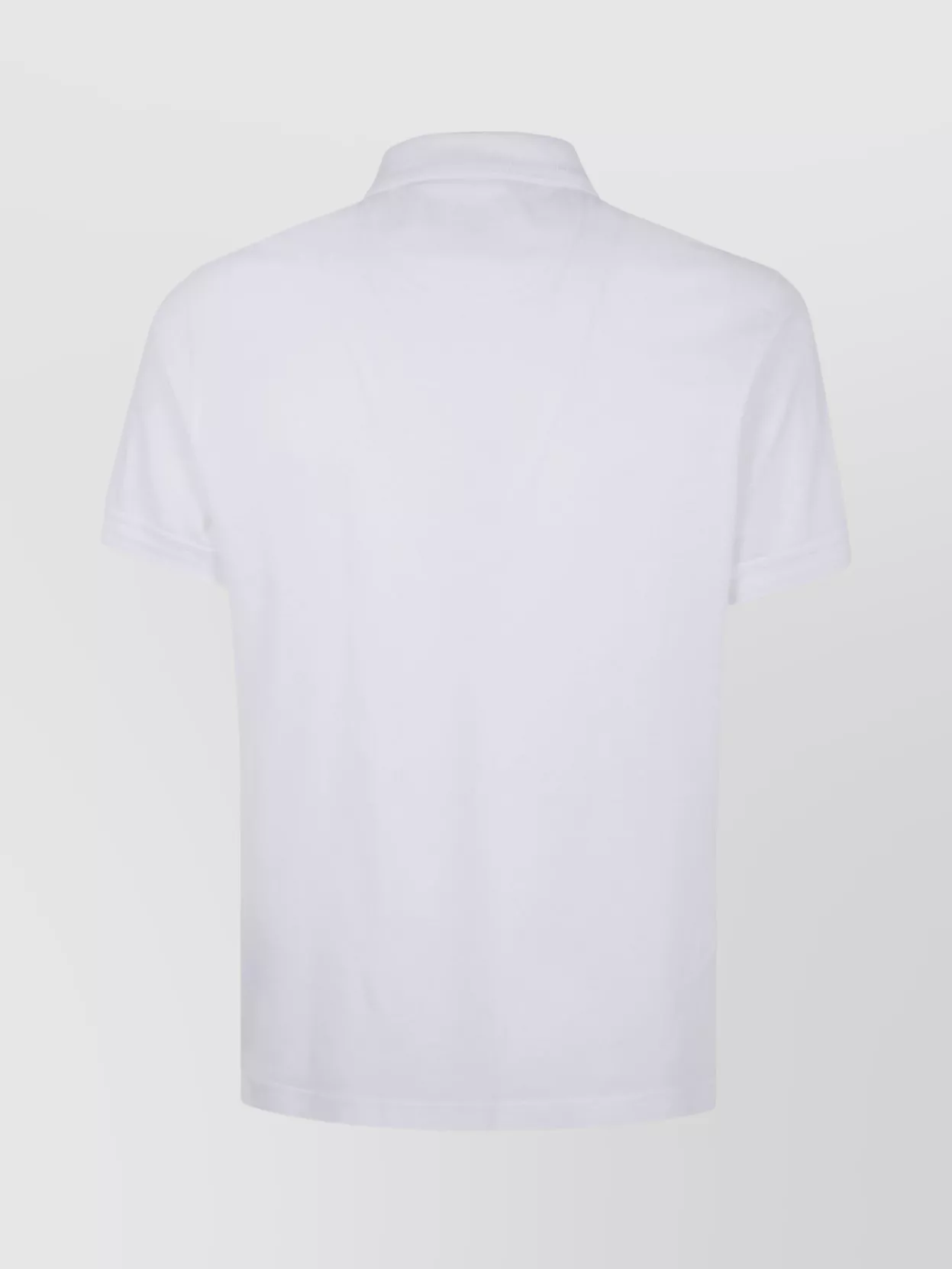 Barbour Collared Checkered Polo Shirt With Short Sleeves In White