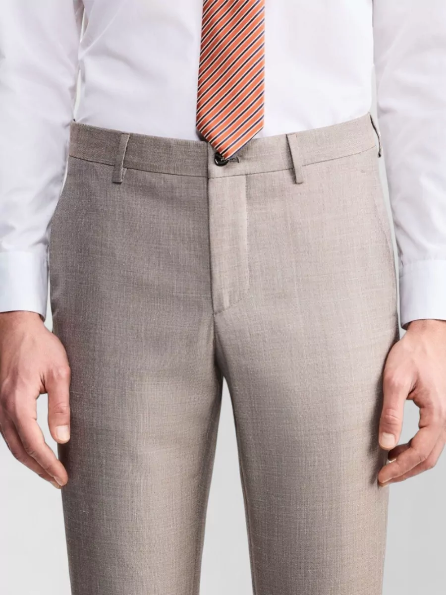 Giorgio Armani Wool Silk Linen Single-Breasted Suit