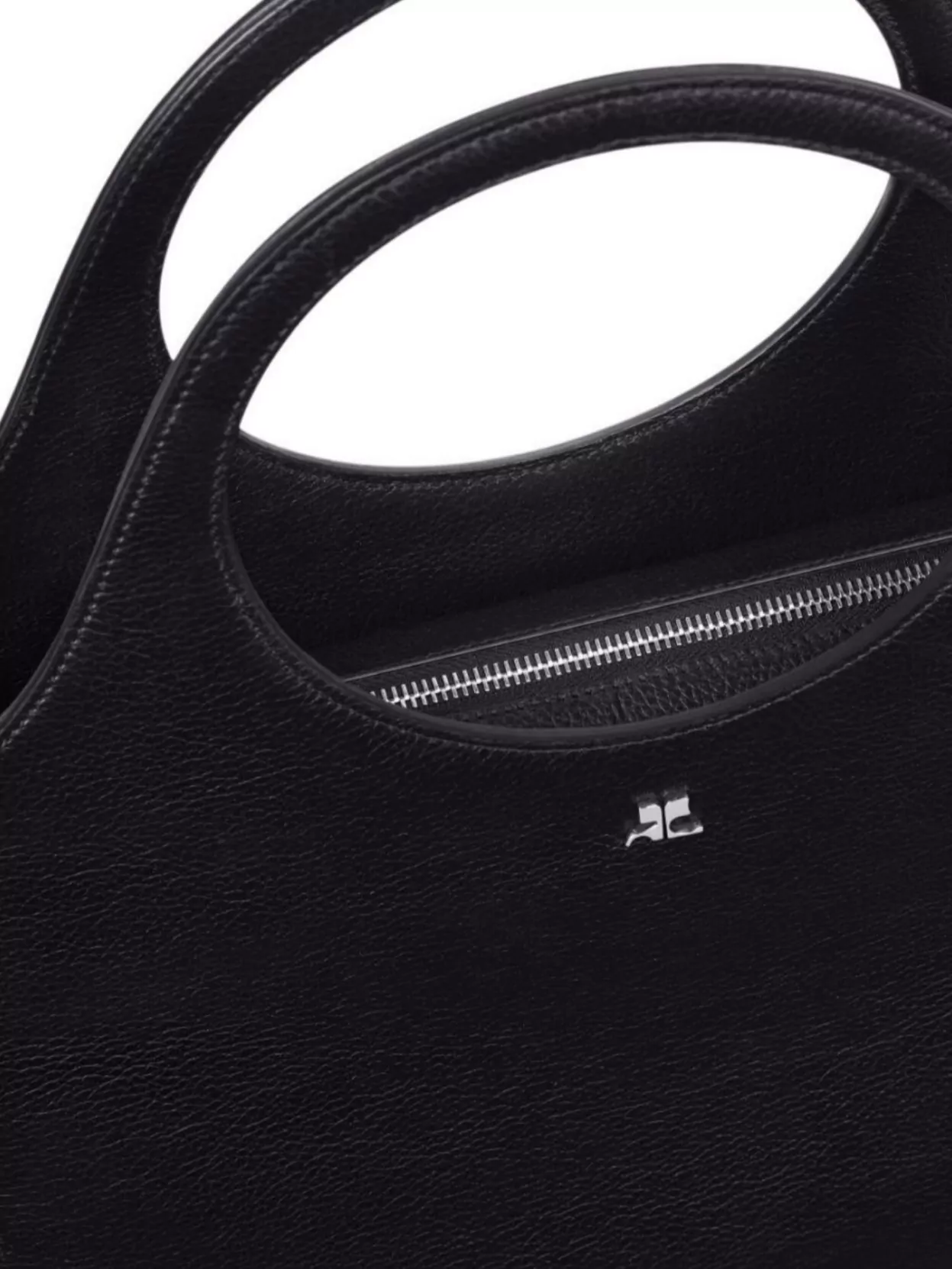 Courrèges Versatile Tote Bag Circular Handle
